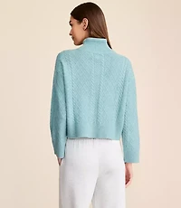 Lou & Grey Bobble Drawstring Neck Sweater