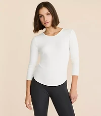 Lou & Grey Ribbed Shirttail Tee