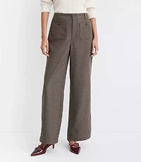 Petite Palmer Wide Leg Pants Wool Blend