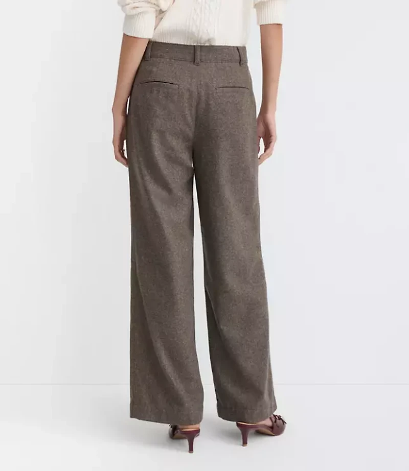 Petite Palmer Wide Leg Pants Wool Blend