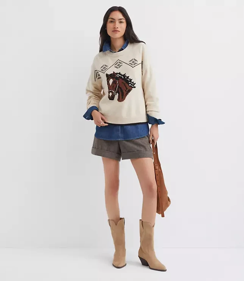 Petite Horse Sweater