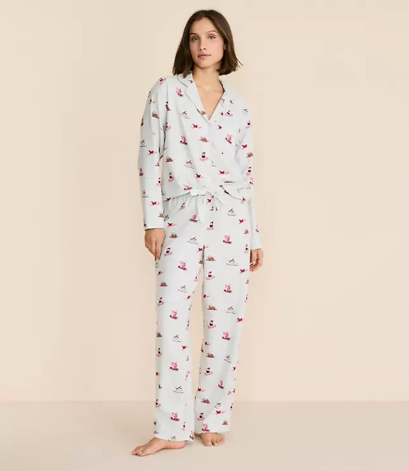 Ski Puppy Pajama Set