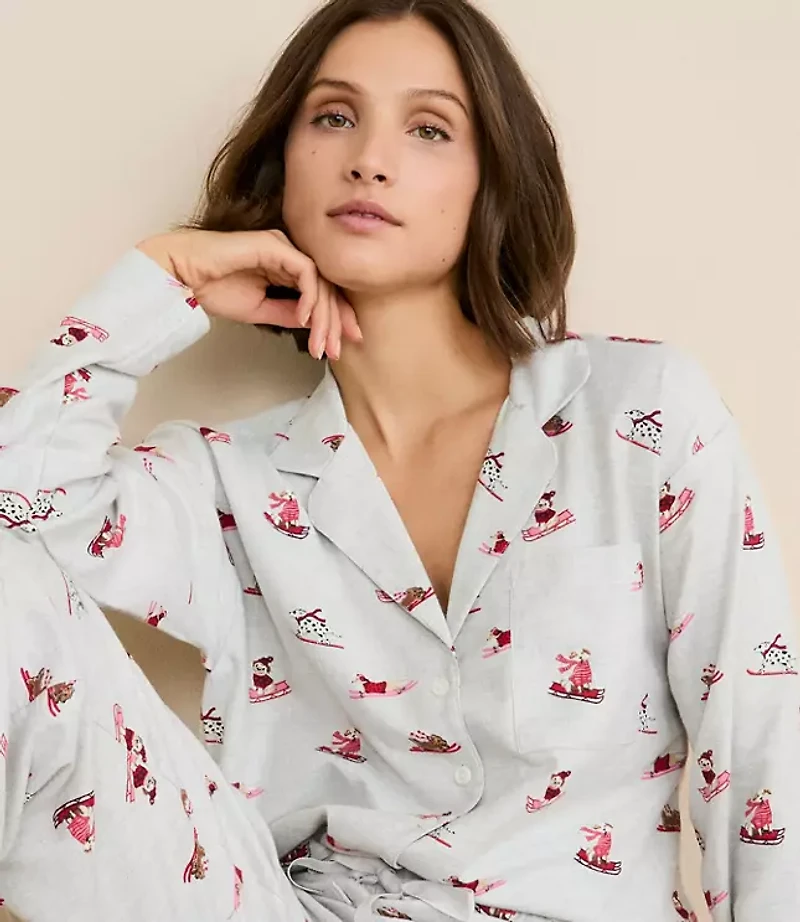 Ski Puppy Pajama Set