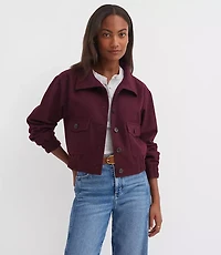 Wool Blend Bomber Jacket