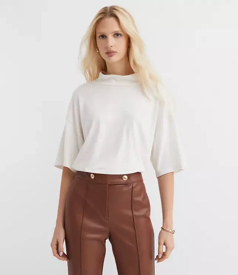 Mock Neck Modern Tee