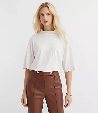 Mock Neck Modern Tee