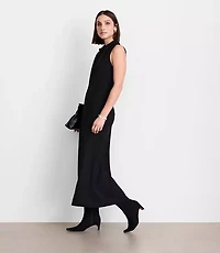 LOFT Versa Crepe Drape Bias Maxi Dress