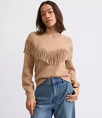 Petite Fringe Sweater