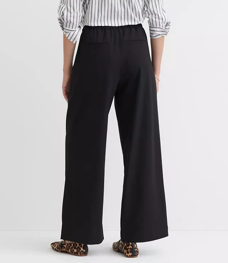 Petite Pull On Straight Pants