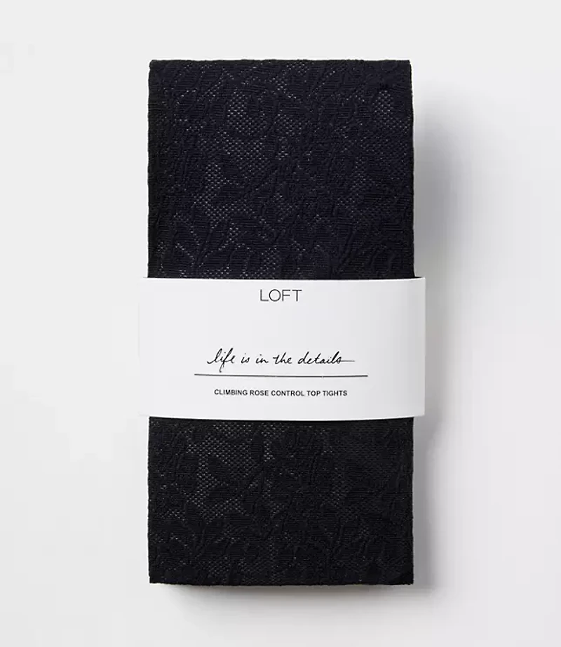 Floral Control Top Tights