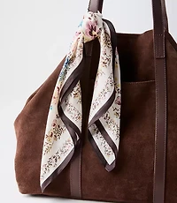 Floral Silk Square Scarf