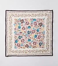 Floral Silk Square Scarf