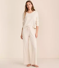 Lou & Grey Heathered Cozy Ribbed Pajama Set