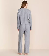 Lou & Grey Heathered Cozy Ribbed Pajama Set