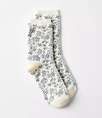 Floral Crew Socks