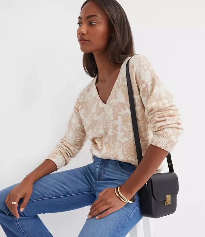 Floral Relaxed Sweater