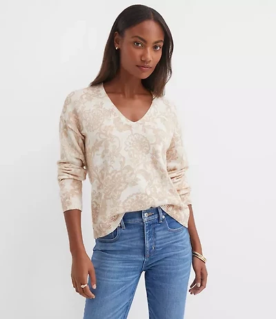 Floral Relaxed Sweater