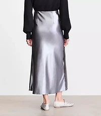LOFT Versa Shimmer Bias Midi Skirt