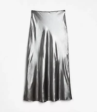 LOFT Versa Shimmer Bias Midi Skirt