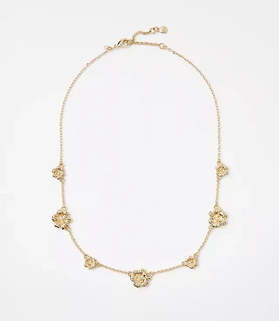 Metal Flower Necklace
