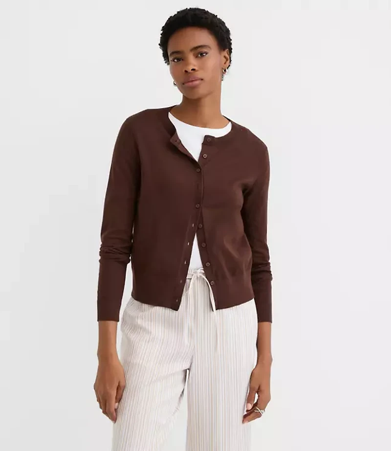 Modern Crew Neck Cardigan