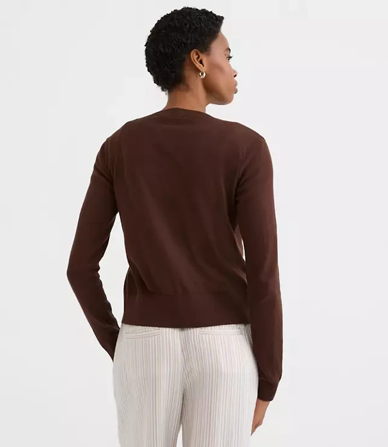 Modern Crew Neck Cardigan