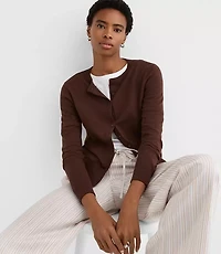 Modern Crew Neck Cardigan