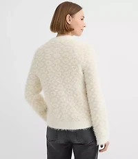 Eyelash Jacquard Sweater