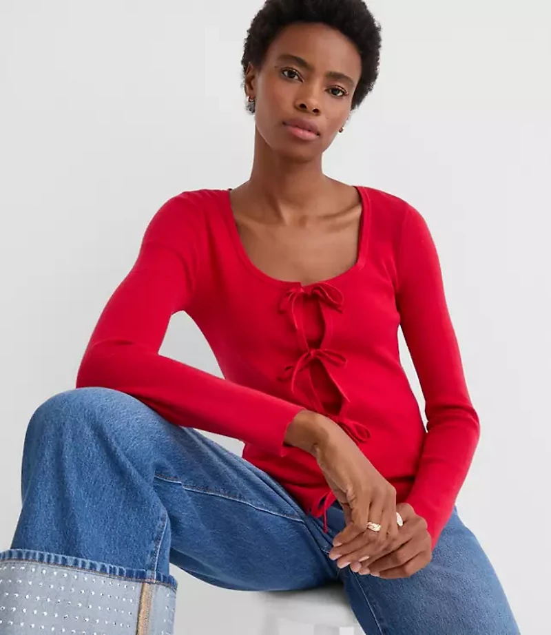 Bow Cardigan