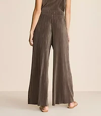 Lou & Grey Plisse Wide Leg Crop Pants
