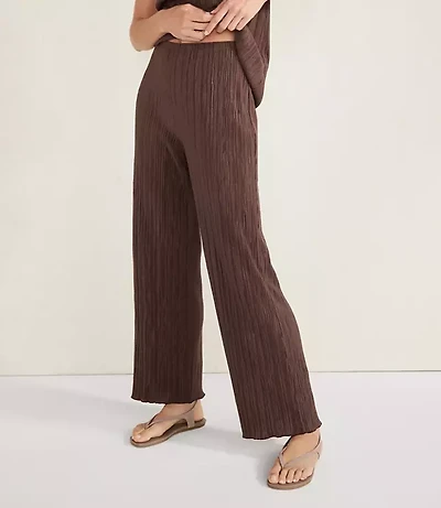 Haven Well Within Ribbed Plisse Straight Leg Pants