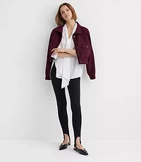 Petite Bow Poplin Tunic Blouse
