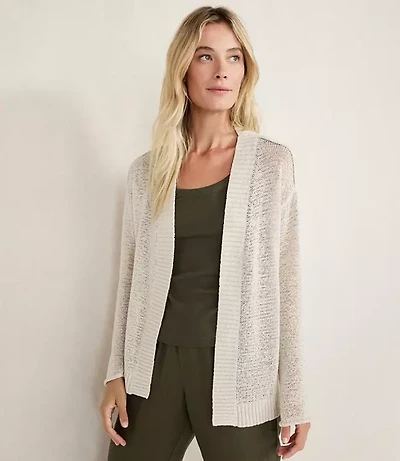 Haven Well Within Organic Cotton Linen Tape Yarn Cardigan