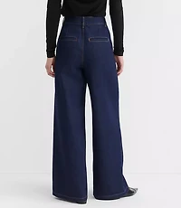 High Rise Trouser Jeans Dark Rinse