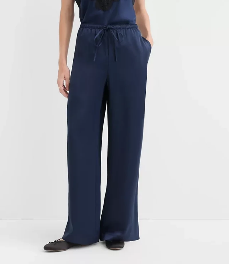Petite Sawyer Pull On Pants Satin