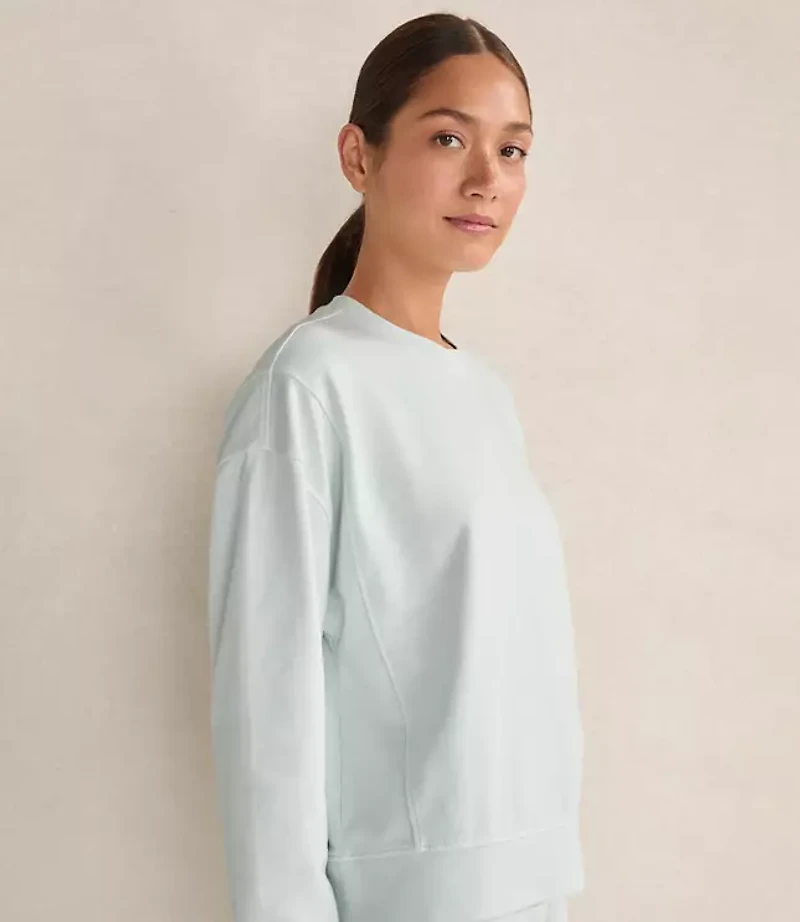 Haven Well Within Garment-Dyed Organic Cotton Terry Crewneck