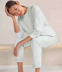 Haven Well Within Garment-Dyed Organic Cotton Terry Crewneck