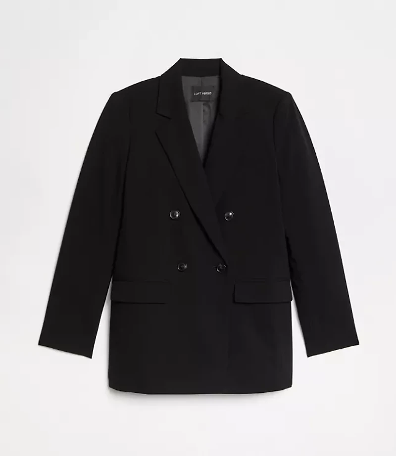 Petite LOFT Versa Seasonless Stretch Double Breasted Blazer