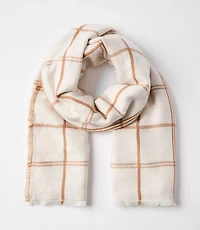 Reversible Plaid Blanket Scarf