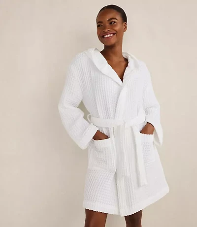Haven Well Within Organic Cotton Waffle Hooded Robe