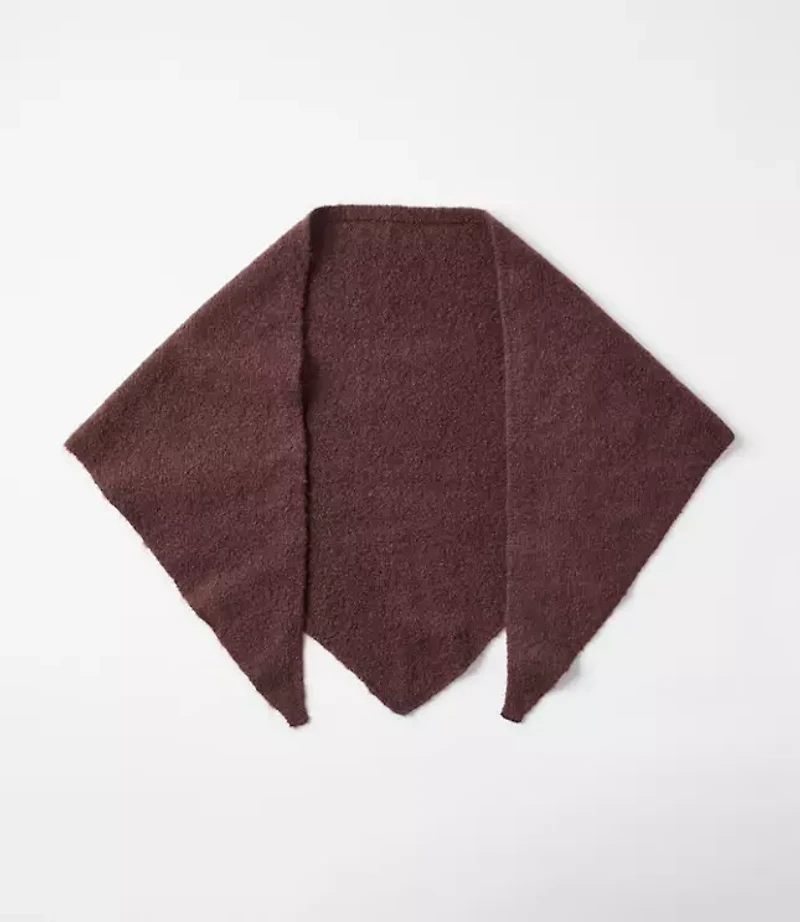 Brushed Knit Triangle Scarf