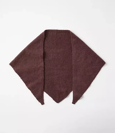 Brushed Knit Triangle Scarf