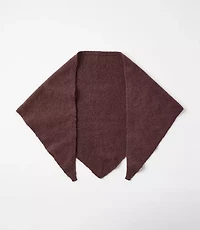 Brushed Knit Triangle Scarf