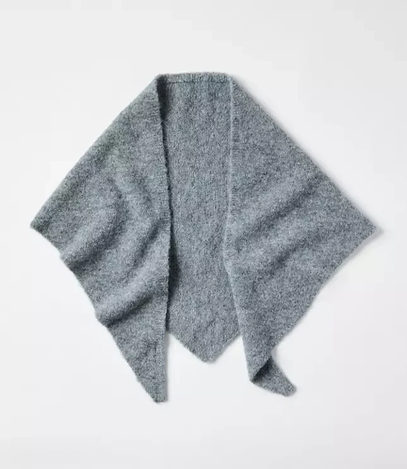 Brushed Knit Triangle Scarf
