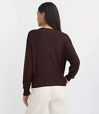 Ribtrim Waist Cardigan