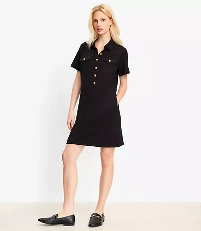 Petite Ponte Mini Pocket Dress
