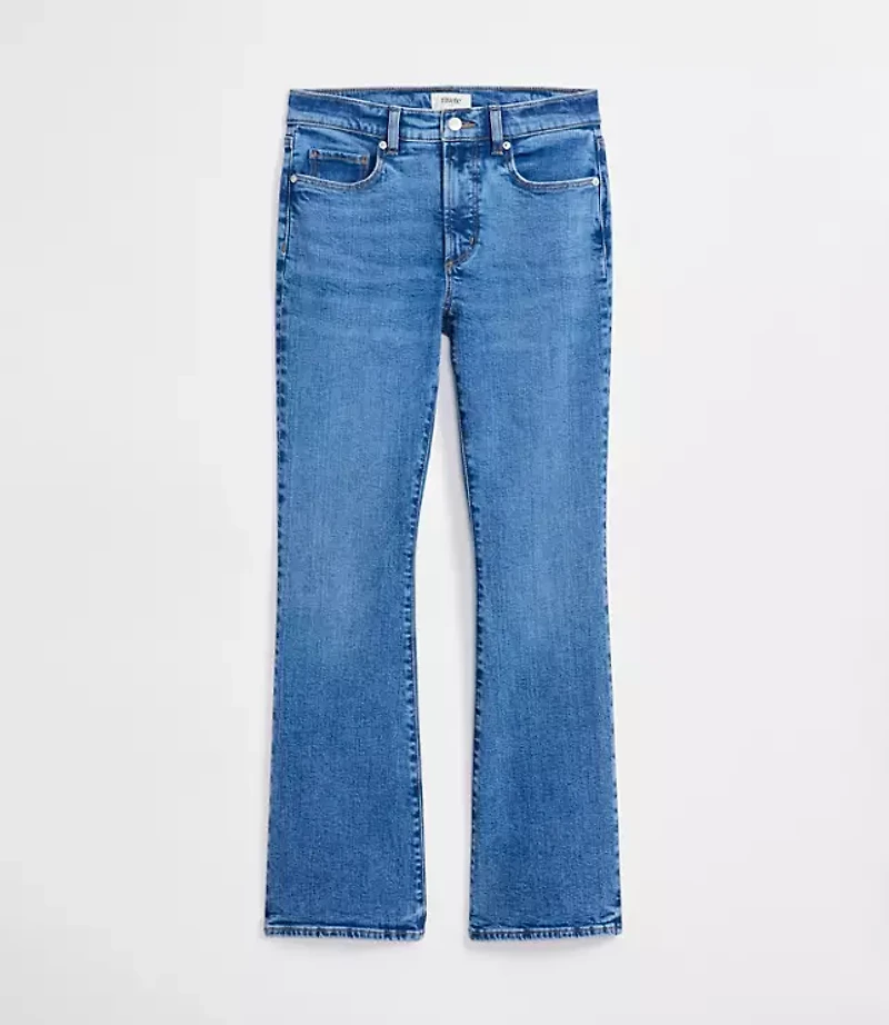 Rivete Mid Rise Boot Jeans Vintage Wash