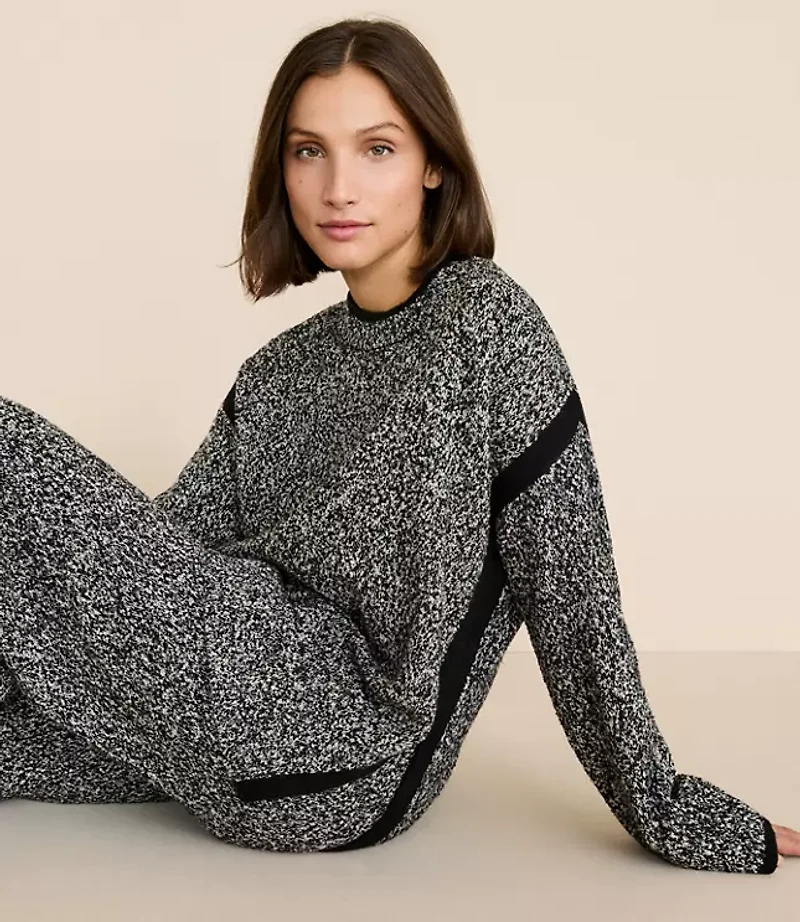 Petite Lou & Grey Colorblock Wide Sleeve Sweater