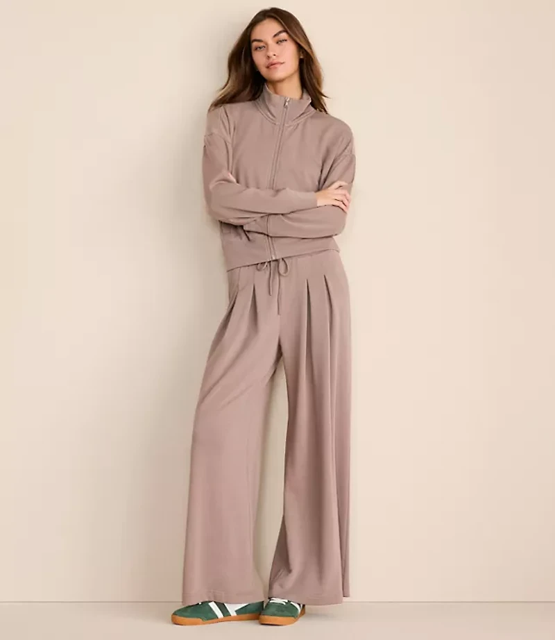 Lou & Grey Cozy Cotton Sweatshirt Jacket