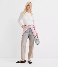 Petite Coated High Rise Straight Jeans Authentic Vintage Mid Wash